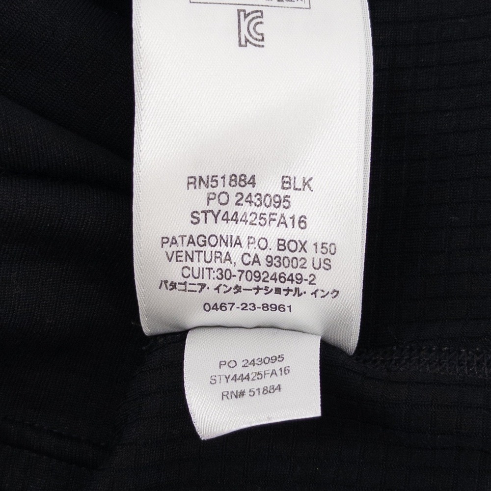 Patagonia Mens Med Midweight Capilene Crewneck Baselayer Shirt Black 44425 Gorp - Picture 9 of 9